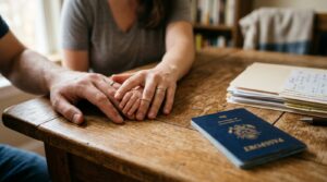 Family documents and passport for a Texas birth certificate apostille